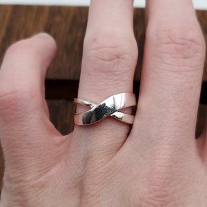 Size 7 925 Sterling Silver Cute Pattern Design Ring